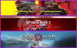 Cyberpunk 2077 + Spiderman 2 + God Of War