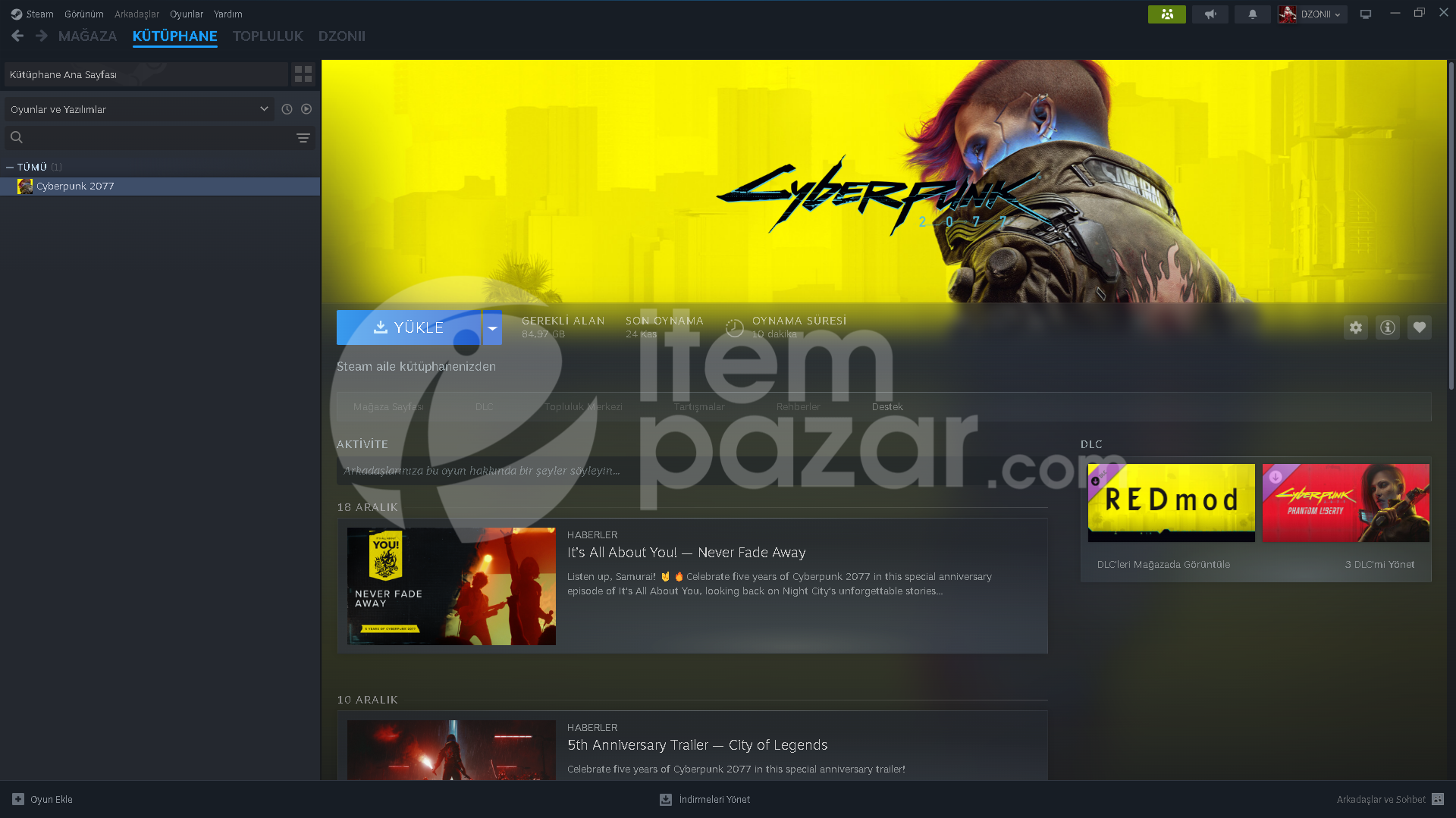 CYBERPUNK 2077 Stem Hesabı