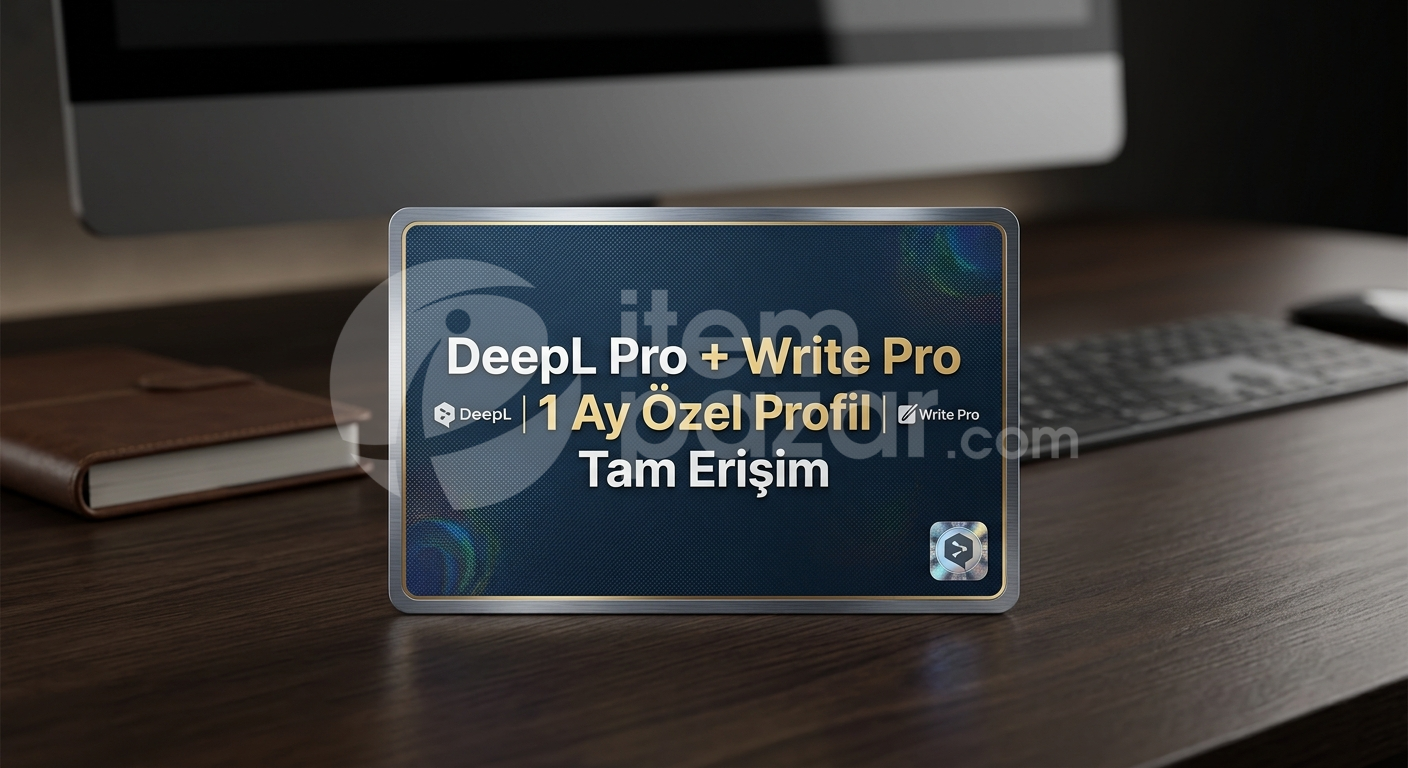 DeepL Pro + Write Pro | 1 Ay Özel Profil 