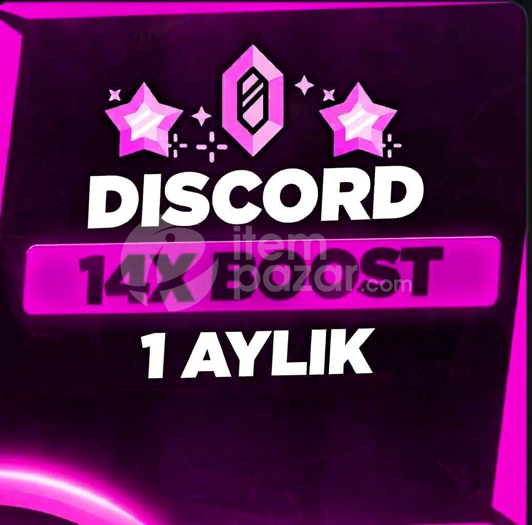 Discord 1 Aylık 14X Boost | GARANTİLİ