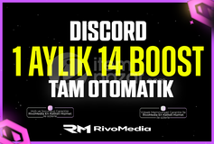 ✨Discord 1 Aylık 14X BOOST STOK VAR(Anında)⭐