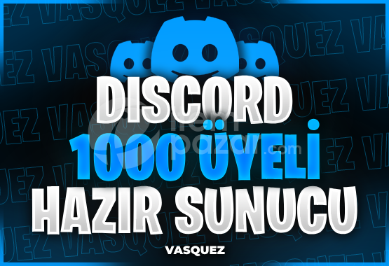 Discord 1000 Üyeli Hazır Sunucu 