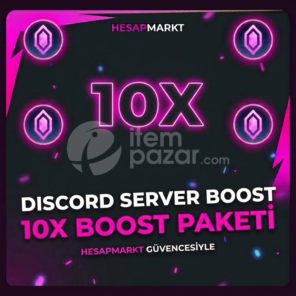 Discord 10x Boost | 1 Aylık 