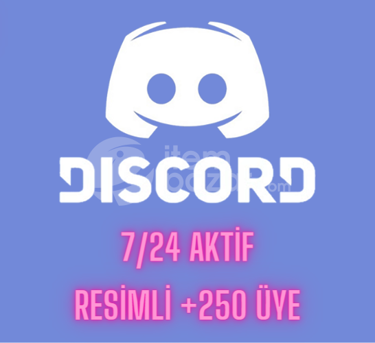 DİSCORD +250 ADET RESİMLİ 7/24 AKTİF ÜYE