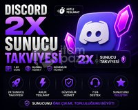 Discord 2x Sunucu Takviyesi | 3 Ay 