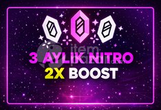 ⭐Discord 3 Aylık Nitro + 2x Boost⚡