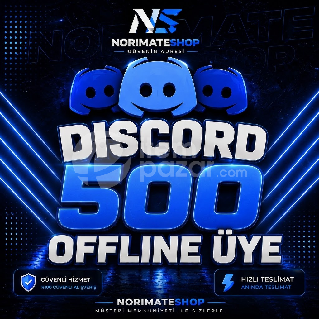 Discord 500 Offline Üye Güvenli-Garantili