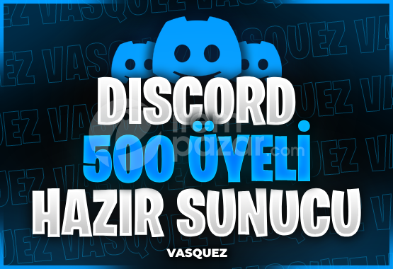 Discord 500 Üyeli Hazır Sunucu 