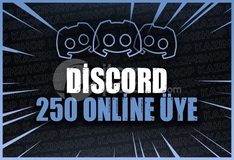 DİSCORD 7/24 AKTİF 250 ÜYE | RESİMLİ
