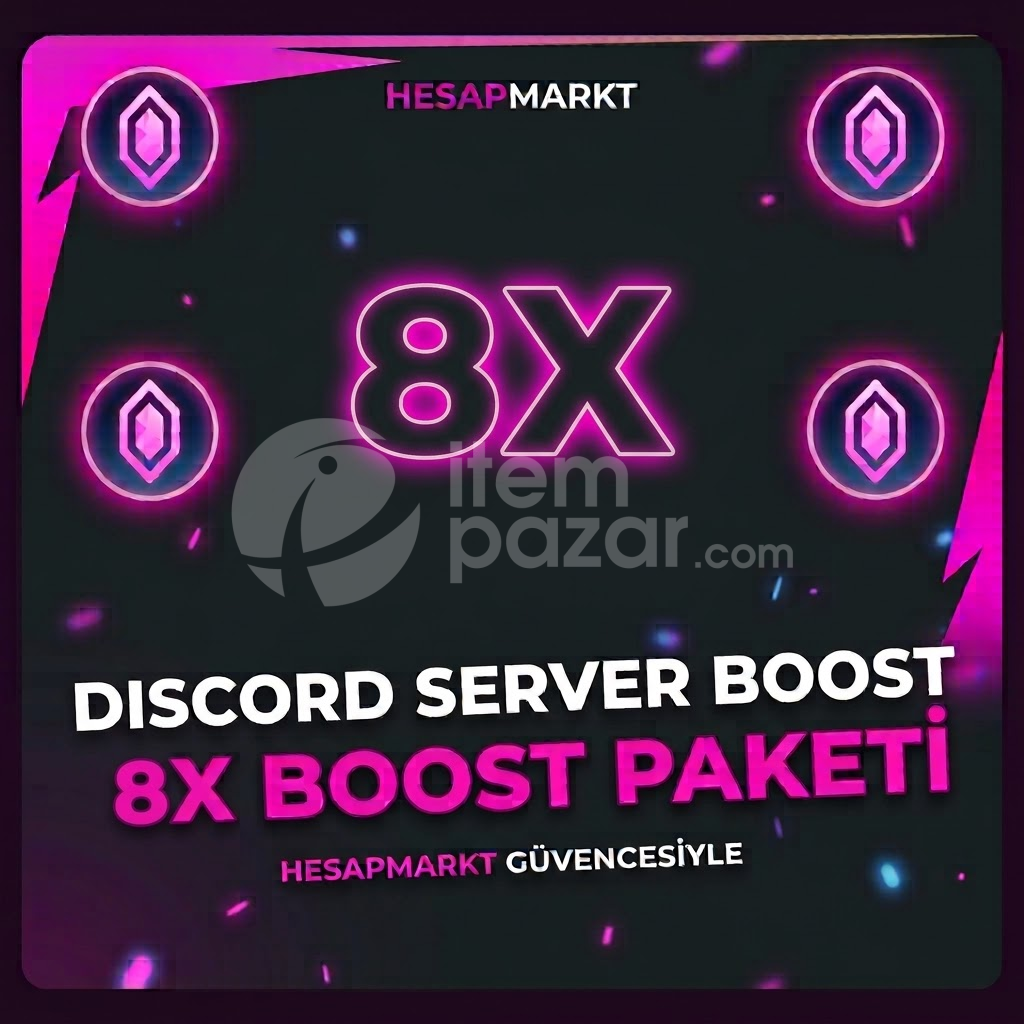 Discord 8x Boost | 1 Aylık 