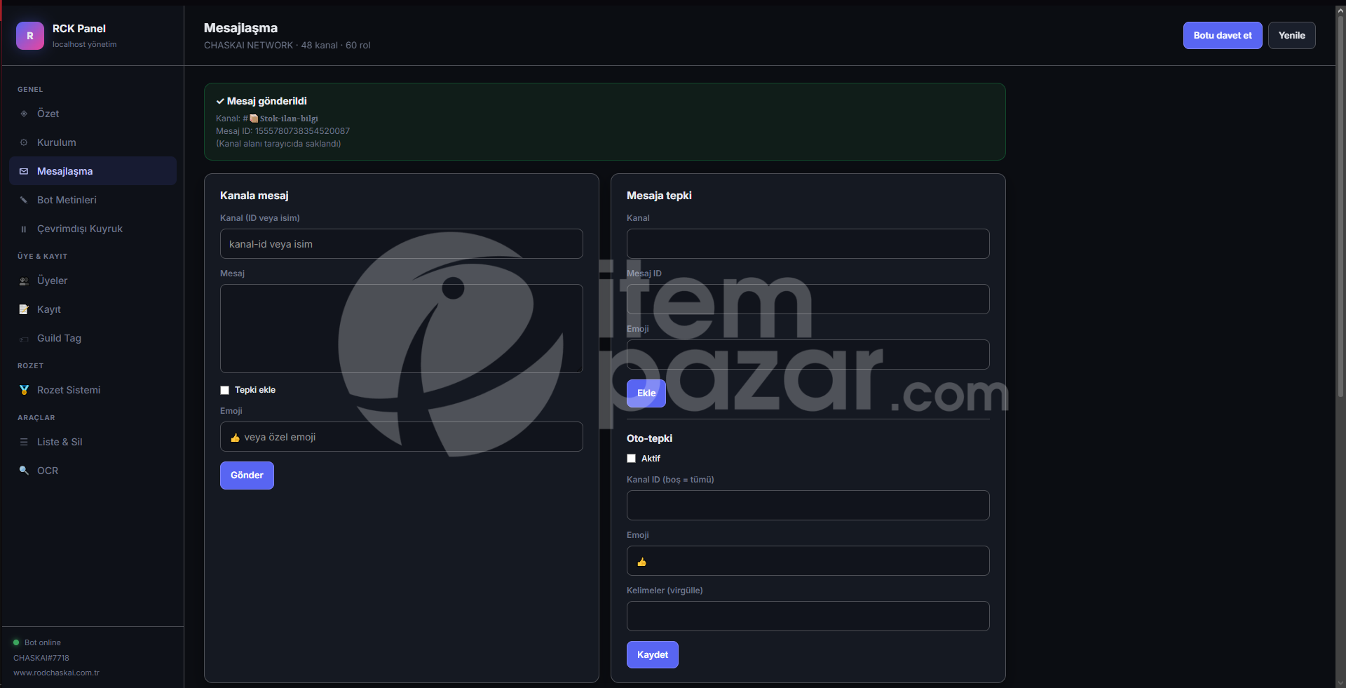 DISCORD BOT - açıklamayı okuyun. 