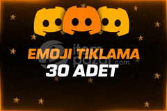 Discord Emoji Tıklama 30 Adet - Buton Emoji