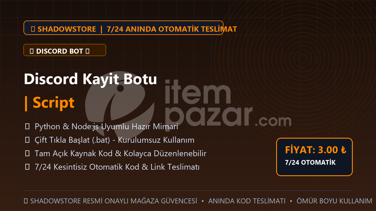 Discord Kayit Botu | Script | #009