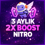 Discord Nitro 3 Aylık + 2 Boost Promo Kod