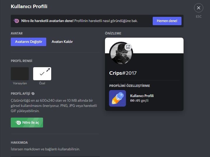 Discord #2017 Etiketli Hesap SAKIN KAÇIRMA