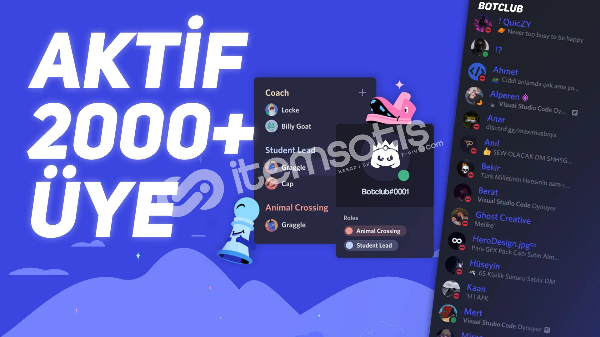 Discord Üye 2000 Aktif Fotoğraflı 2000 Üye