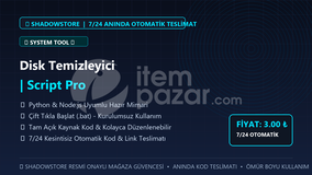 Disk Temizleyici | Script Pro | #071