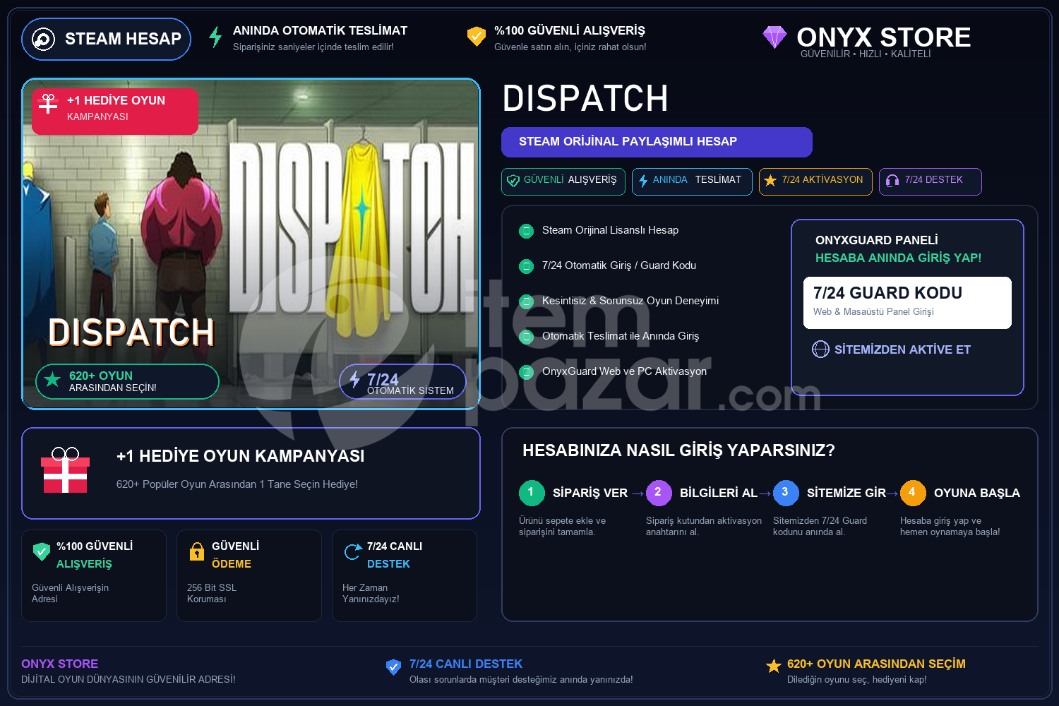 Dispatch Garantili + Hediye