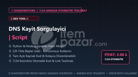 DNS Kayit Sorgulayici | Script | #065