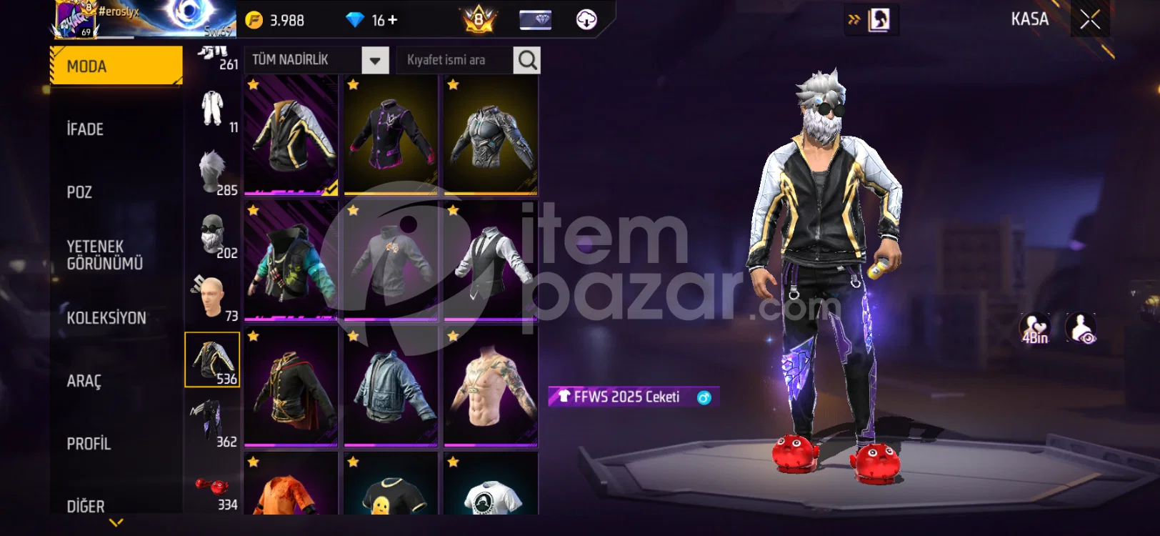 Dolu Free fire hesabı