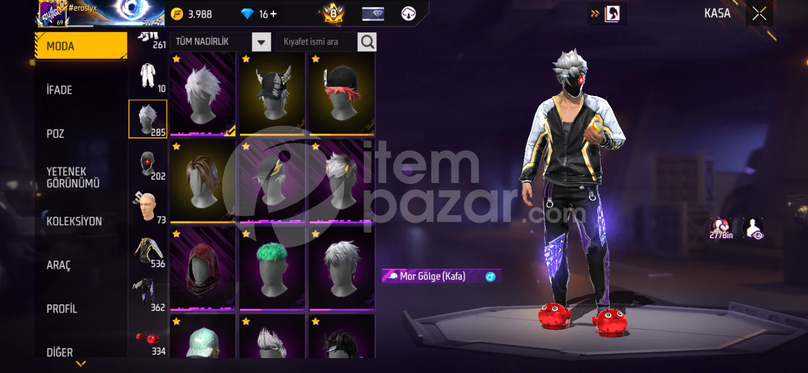 Dolu Free fire hesabı
