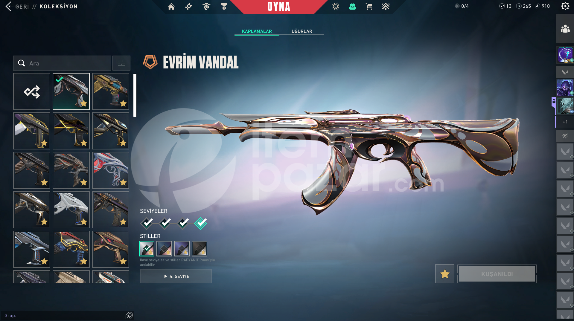 Dolular dolusu nadir Valorant Hesap