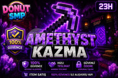 Donut SMP Amethyst Kazma | 23 Saat+