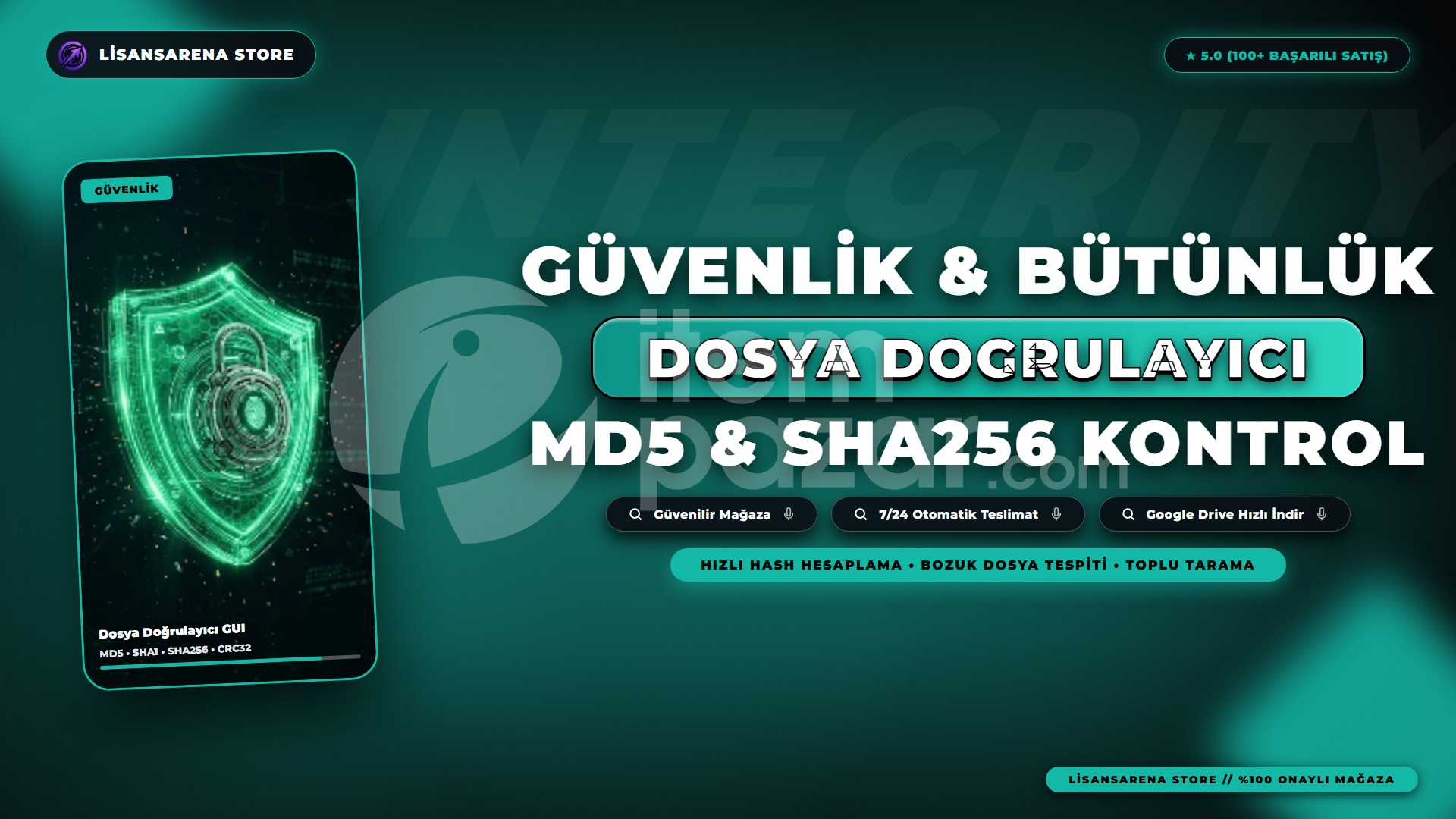 Dosya Doğrulayıcı Pro | MD5 & SHA256 Denetle