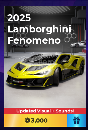 Driving Empire 2025 Lamborghini Fenomone