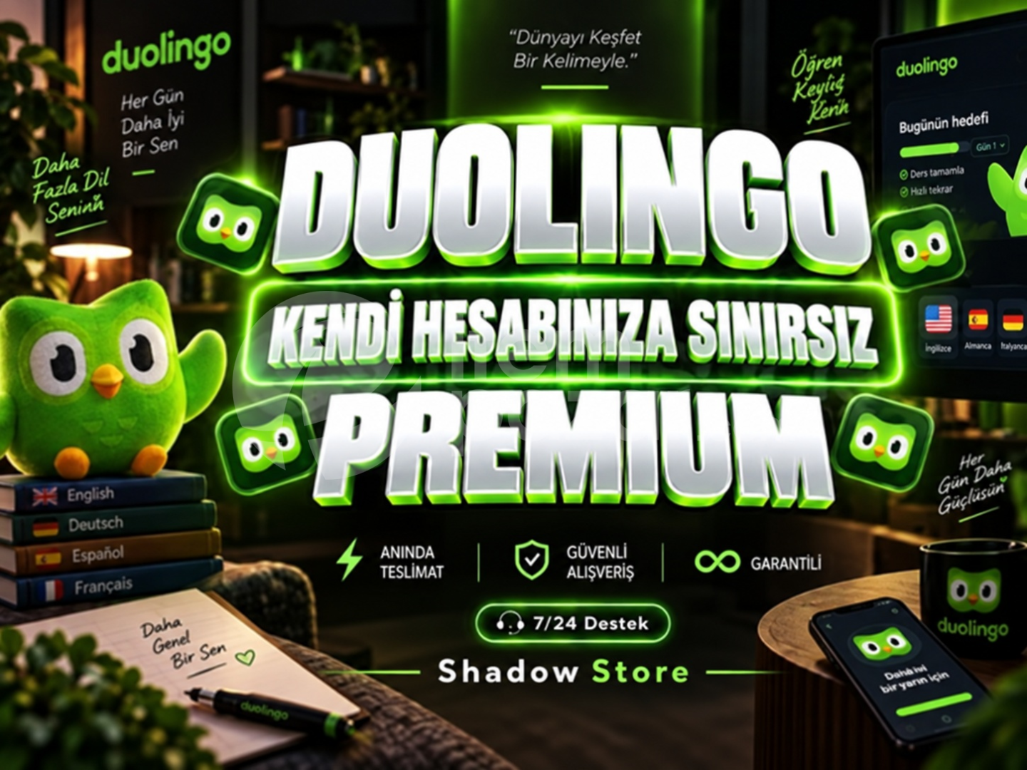 ⭐️Duolingo Plus+ Sınırsız ⭐️GARANTİLİ