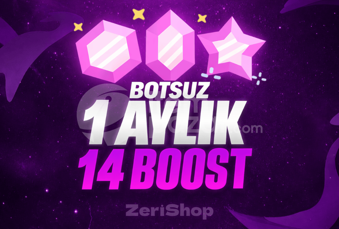 ✨DÜŞÜŞSÜZ✨1 AYLIK 14X BOOST ✅[HIZLI+STOK VAR]✅.