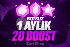 ✨DÜŞÜŞSÜZ✨1 AYLIK 20X BOOST ✅[HIZLI+STOK VAR]✅.