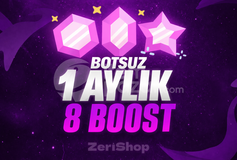 ✨DÜŞÜŞSÜZ✨1 AYLIK 8X BOOST ✅[HIZLI+STOK VAR]✅.