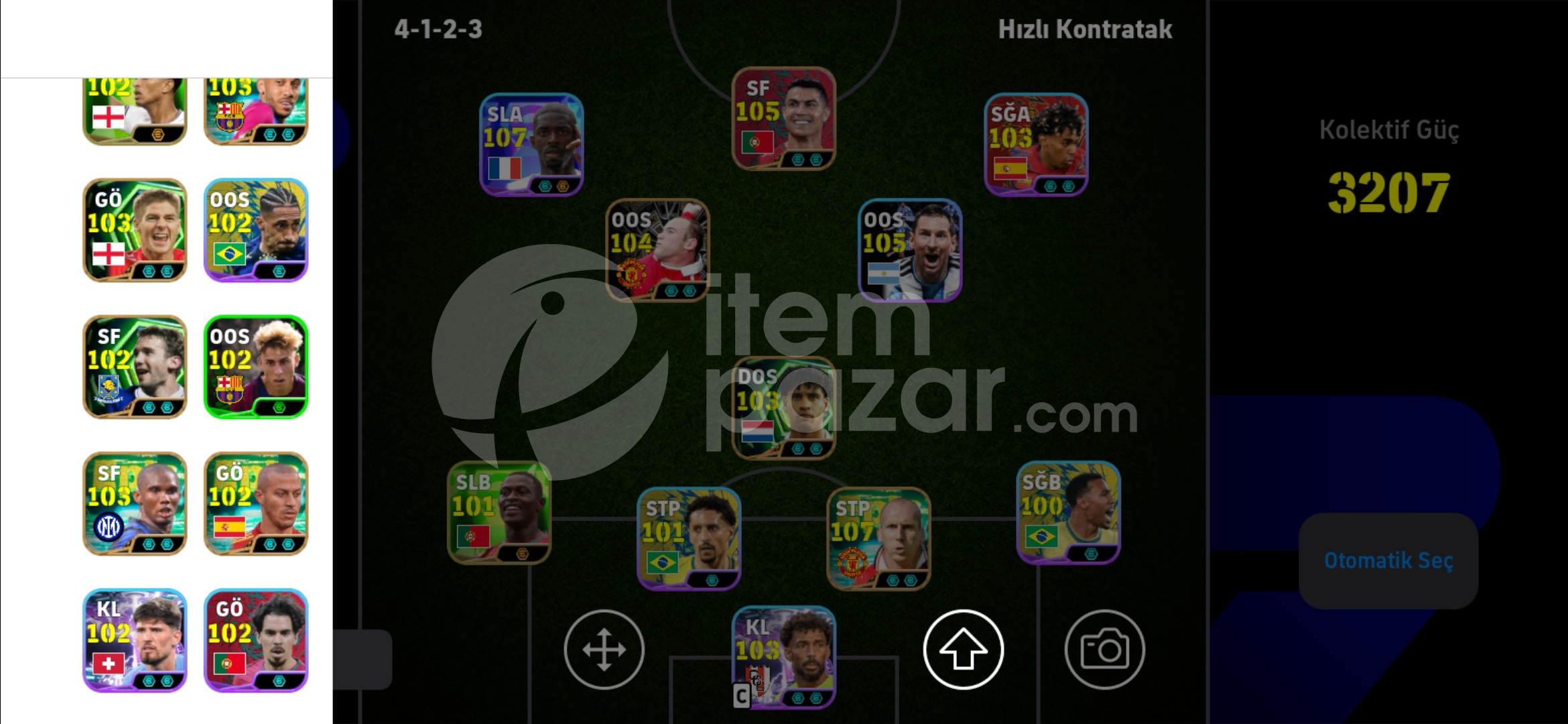 3207'lik E football Satılık mobil hesap