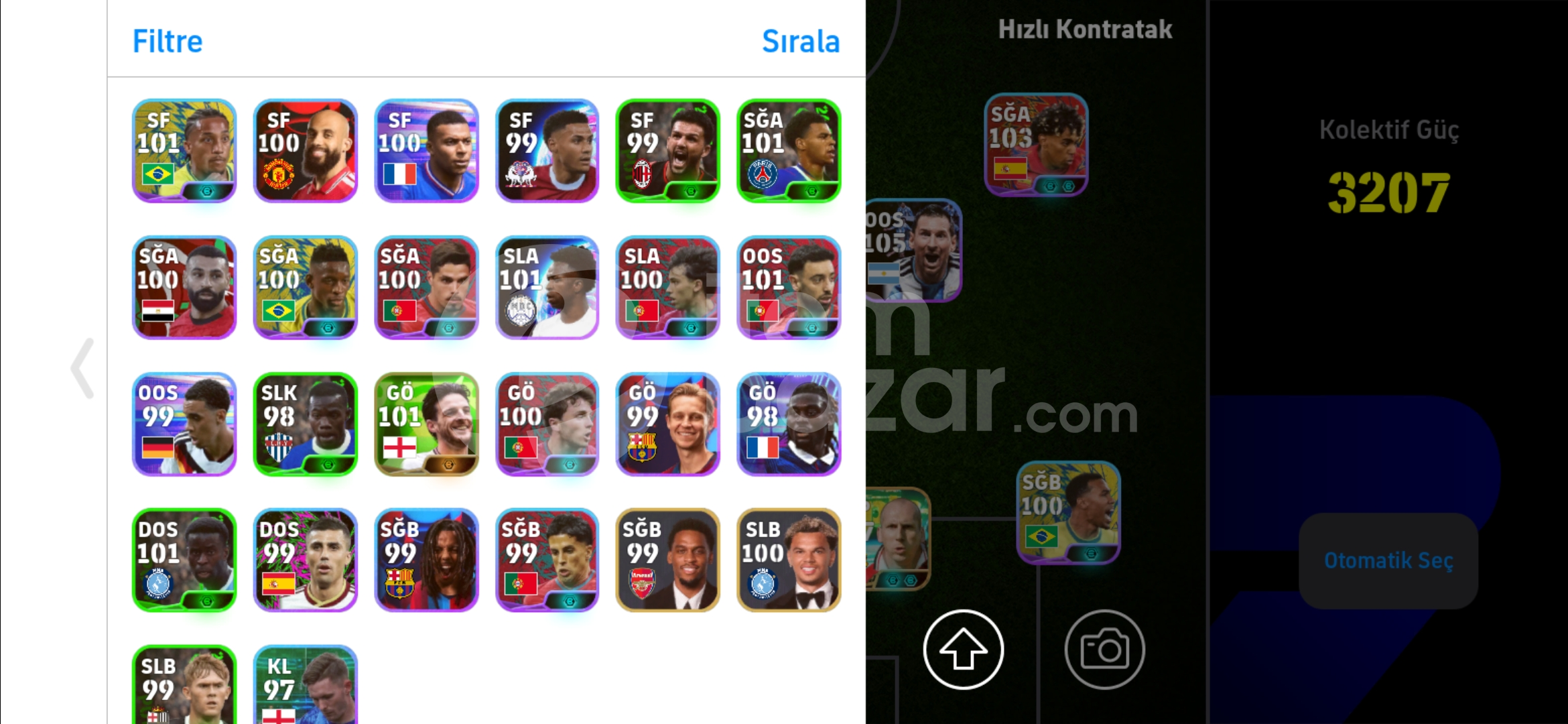 3207'lik E football Satılık mobil hesap