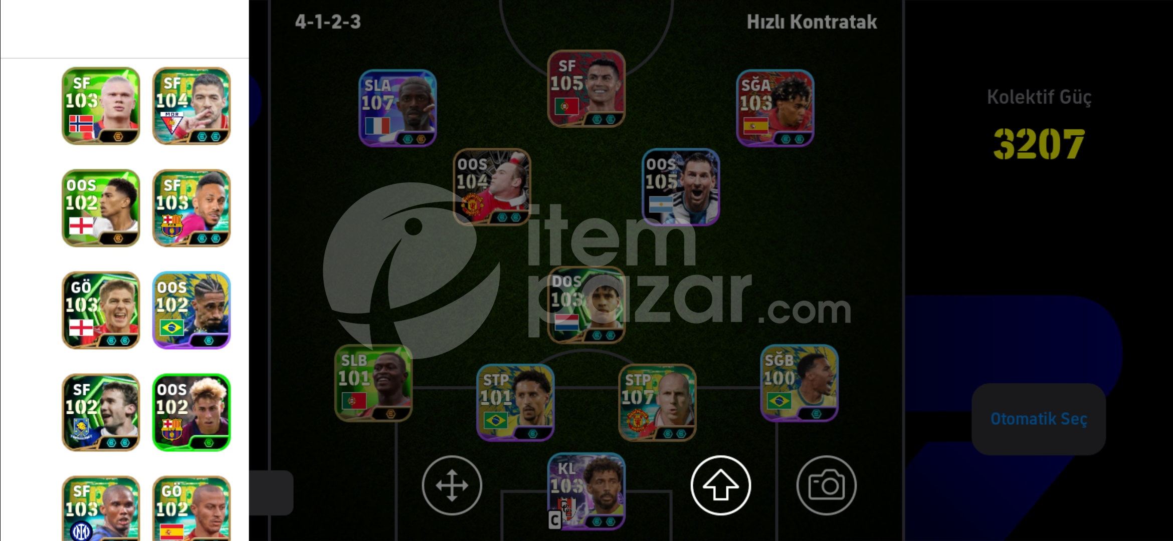 3207'lik E football Satılık mobil hesap