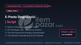 E-Posta Dogrulayici | Script | #095