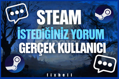 STEAM İSTEDİĞİNİZ 40 YORUM GERÇEK KULLANICI