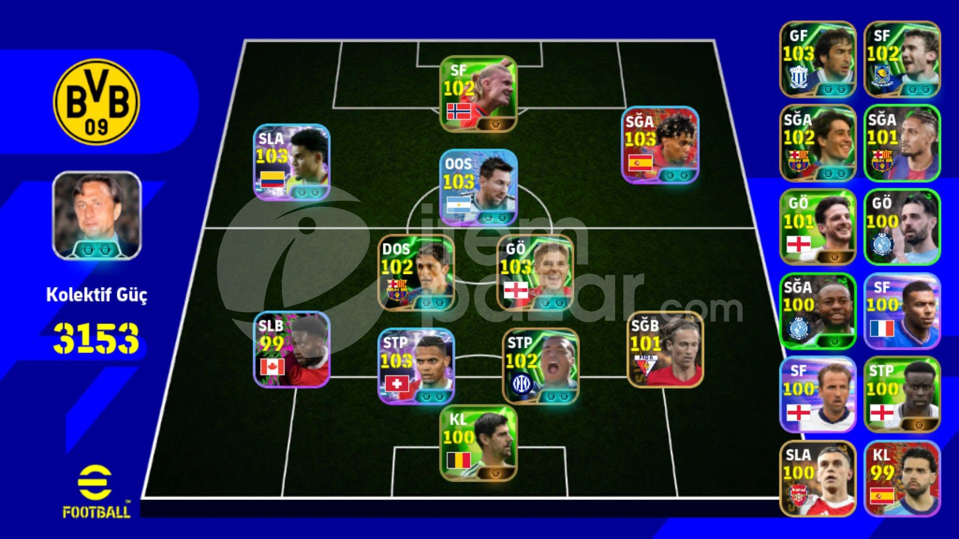 Efootball 2026 mobile satılık hesap