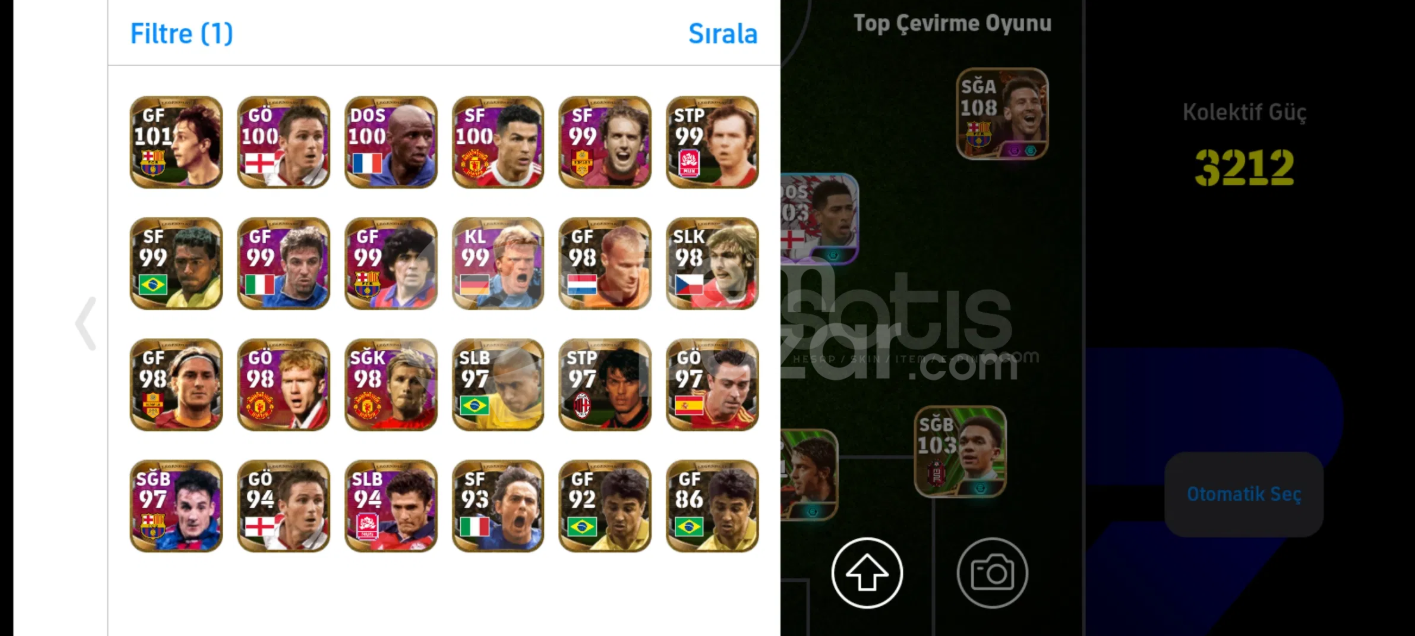 Efootball 2027 Mobile hesabım 2021 den kalma