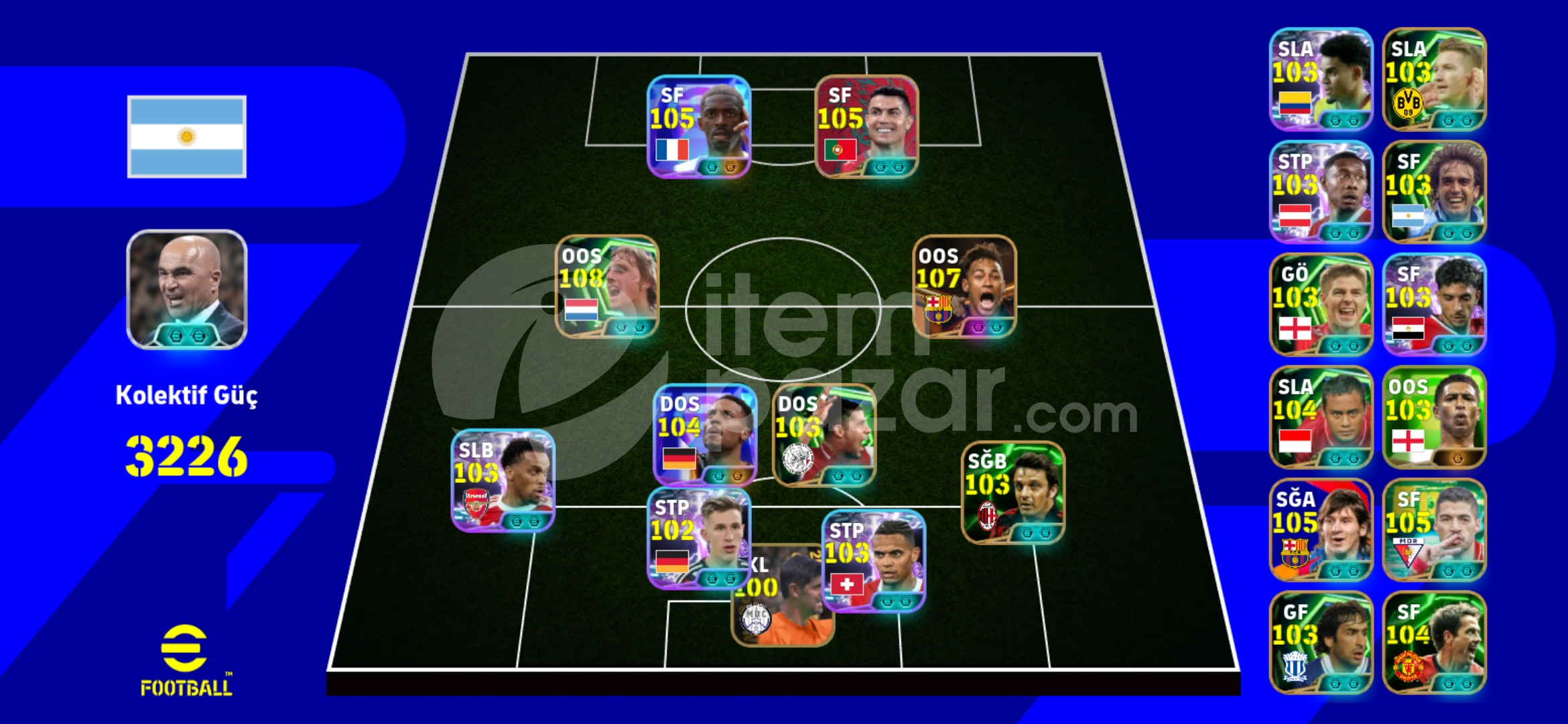 ⭐Efootball 2027 satılık hesap 107 DEMBELE⭐