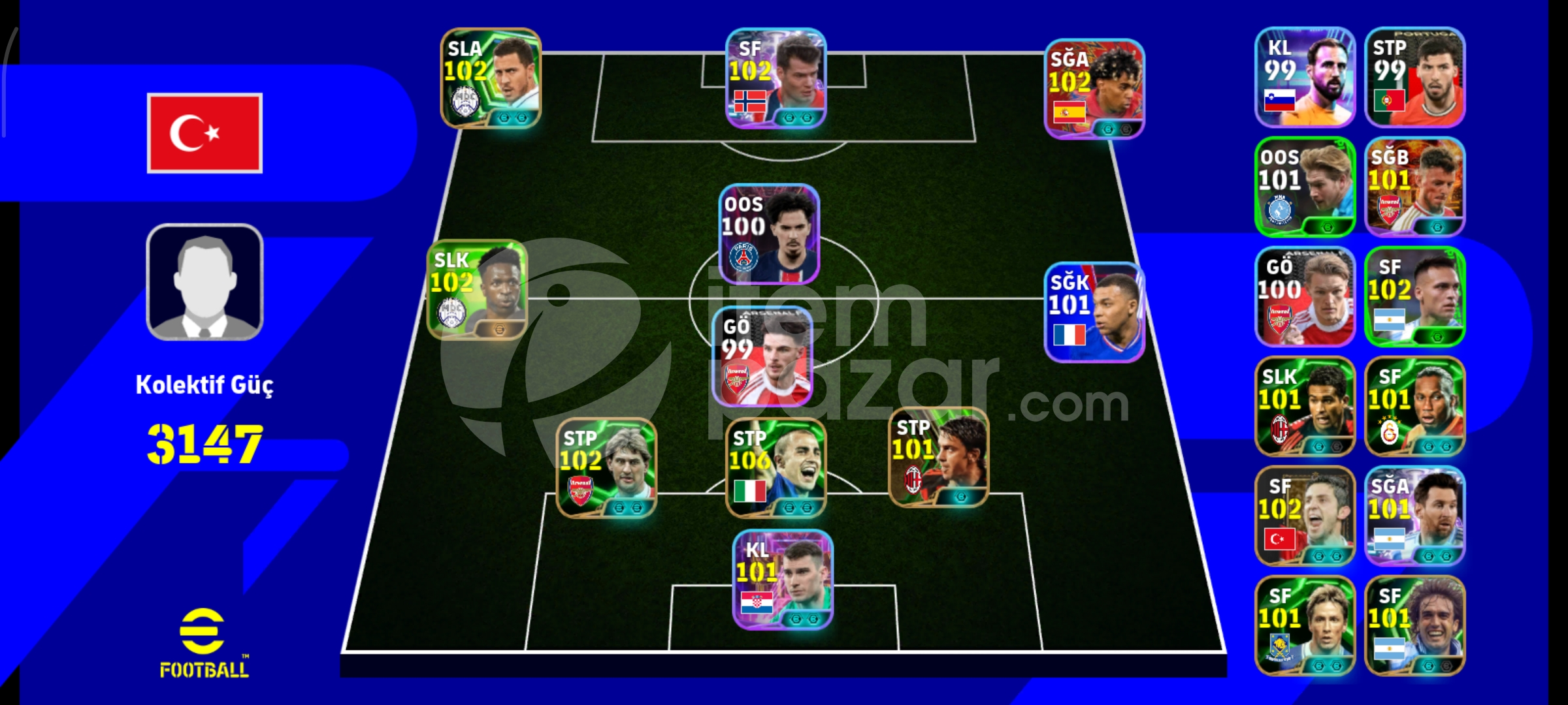 eFootball 3960 coinli hesap