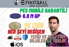 EFOOTBALL IOS 8K COIN + 6.8M GP GP SORUNSUZ +5
