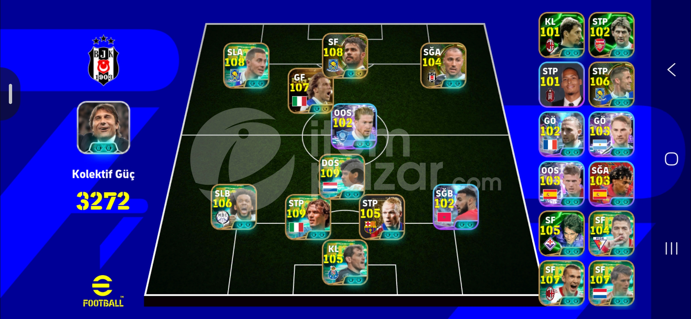 eFootball PES Hesabı 3272 KG+Bombacı Del Piero