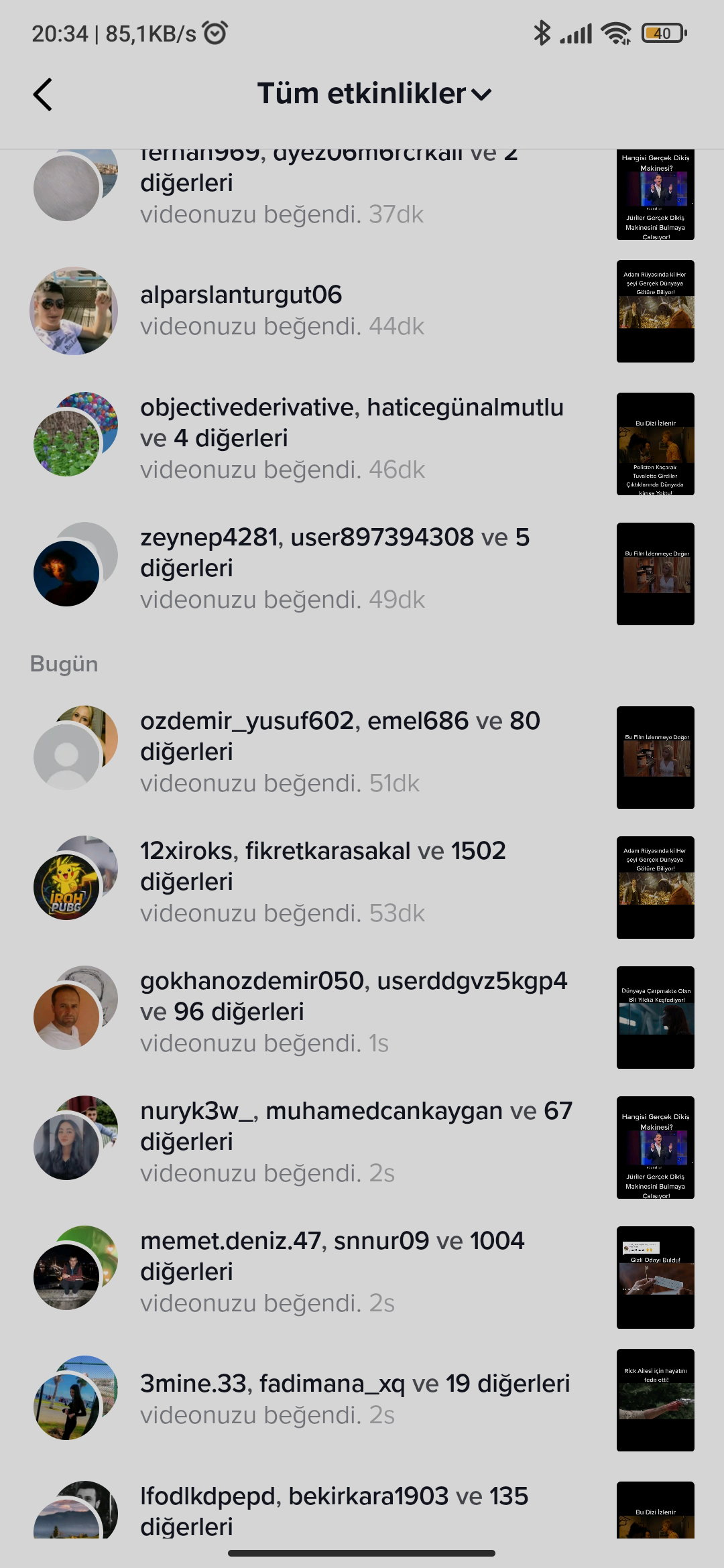 Efsane keşfet hesabı (FİLM)