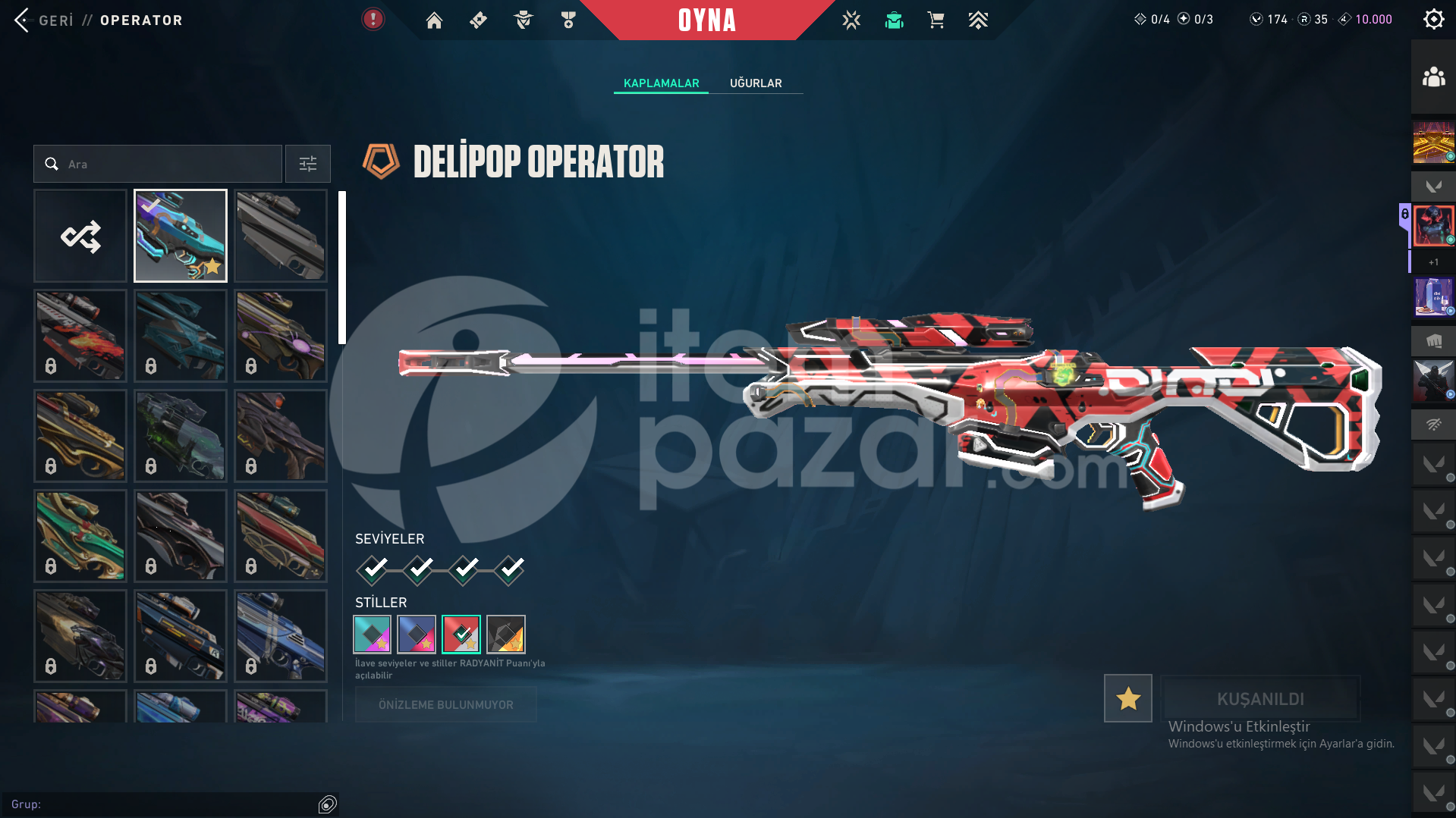 147 LVL | İLK MAİL | OZEL SKİNLER