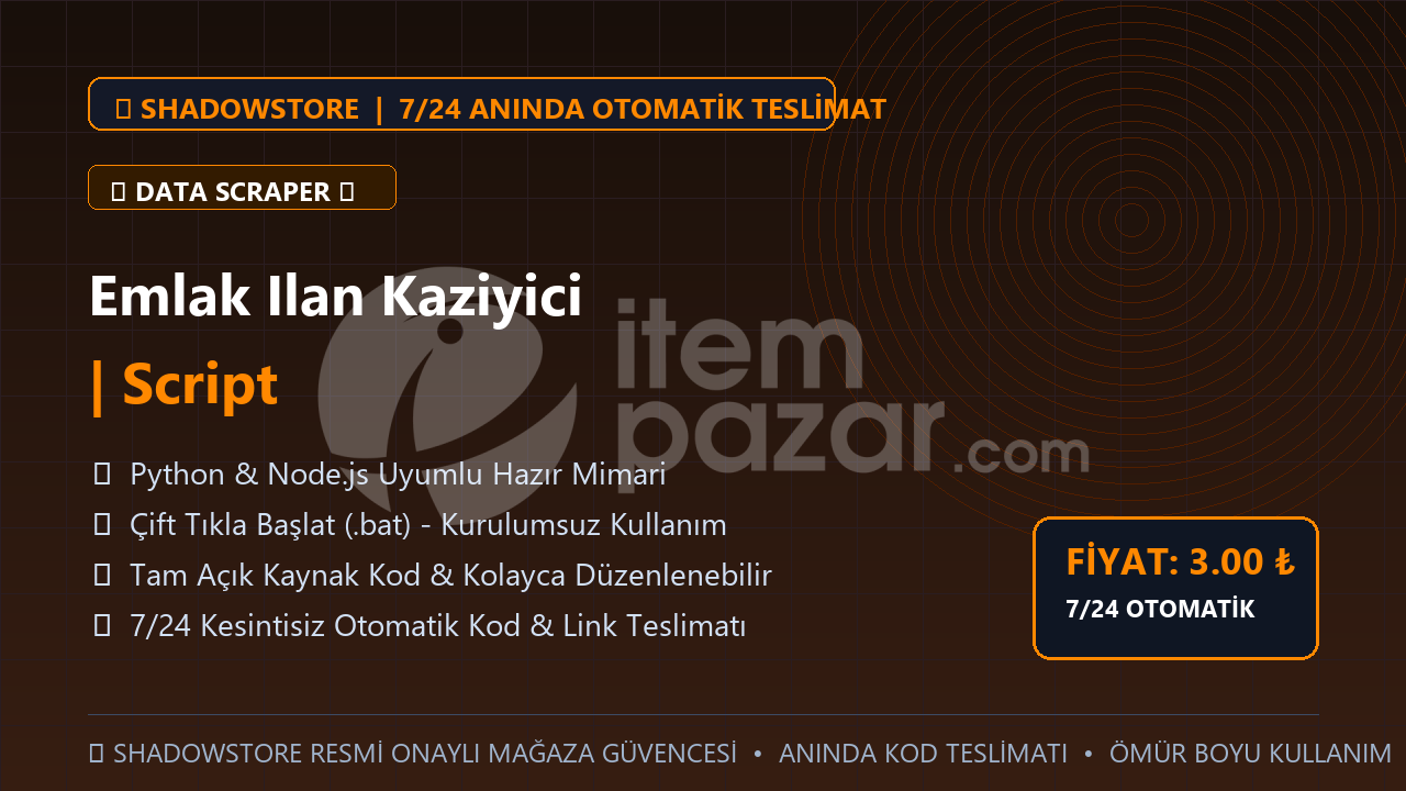 Emlak Ilan Kaziyici | Script | #034