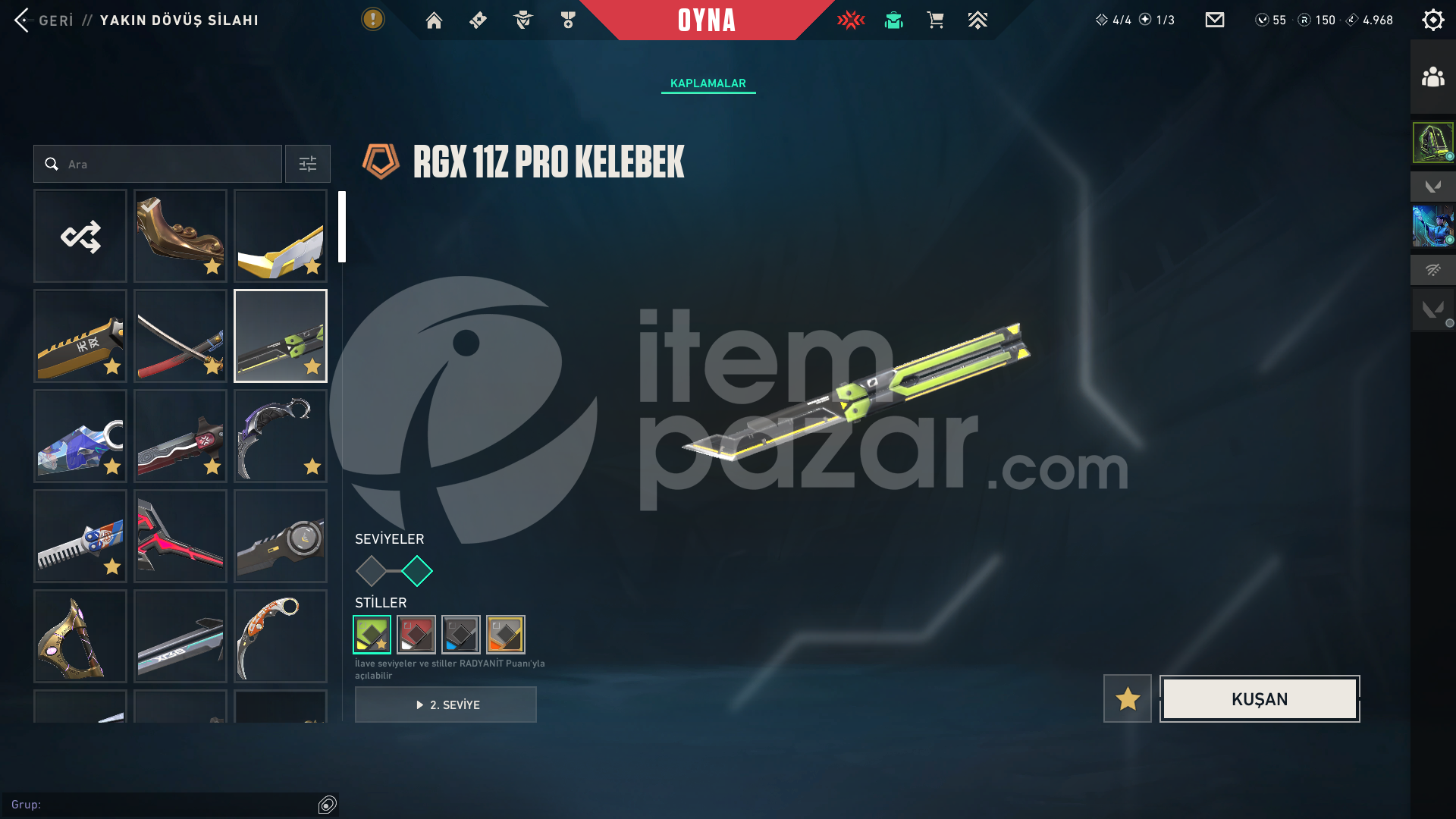 en az 50 k vp yatırılmıs yüce hesap