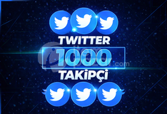 ⭐EN HIZLI⭐ Twitter 1.000 TAKİPÇİ⚡
