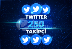 ⭐EN HIZLI⭐ Twitter 250 TAKİPÇİ⚡